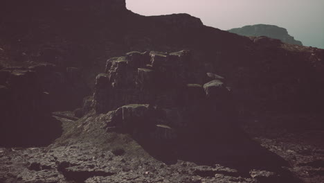 a mountain with a very tall rock formation