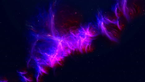 captivating cg animation of purple nebula