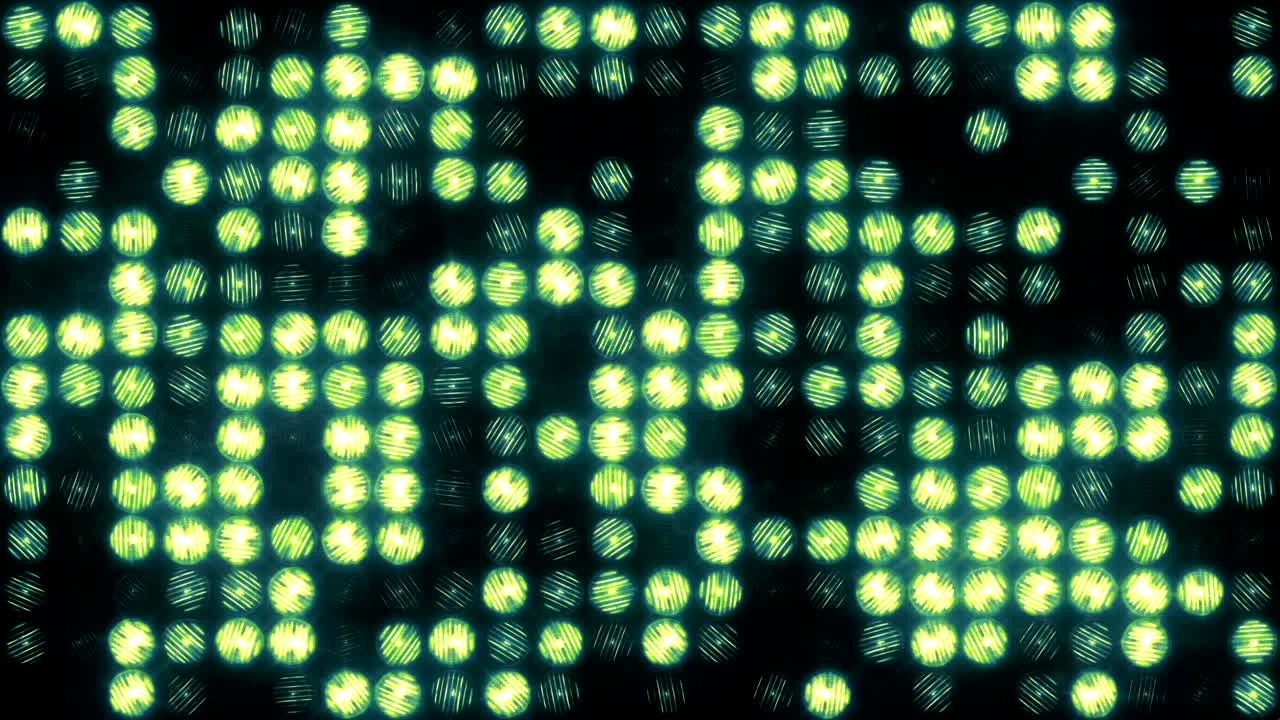 Slowly flashing lights in the wall of light.