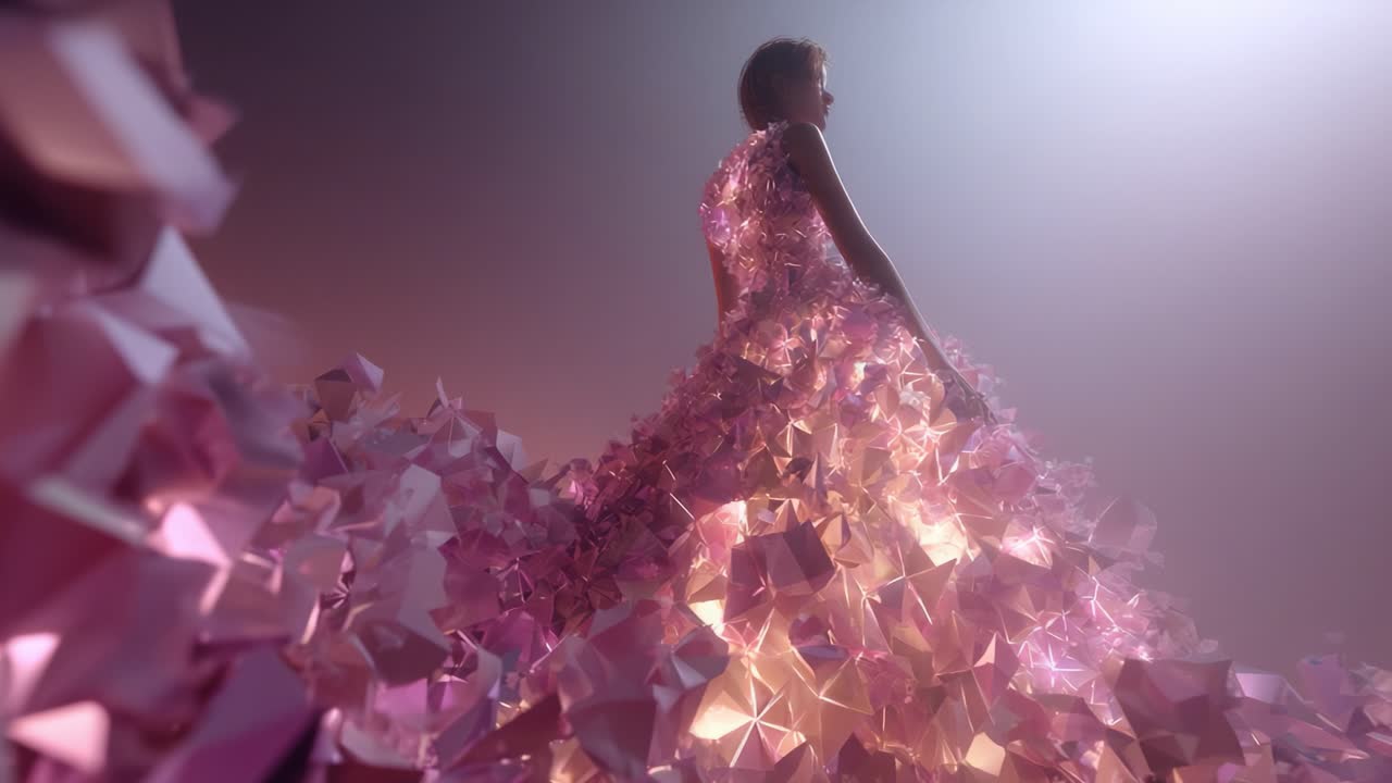 Woman in a Crystal Dress