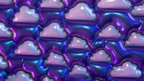 abstract iriserend wolkenpatroon