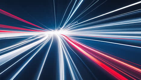 abstract light trails depicting speed and digital connectivity