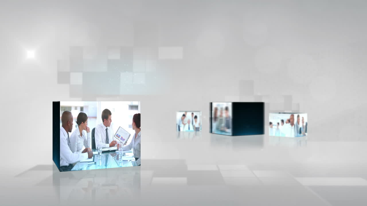 회의에서 사업가들의 비디오