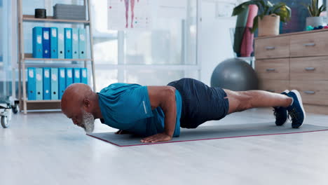 fitness, yoga and rehabilitation with an elderly