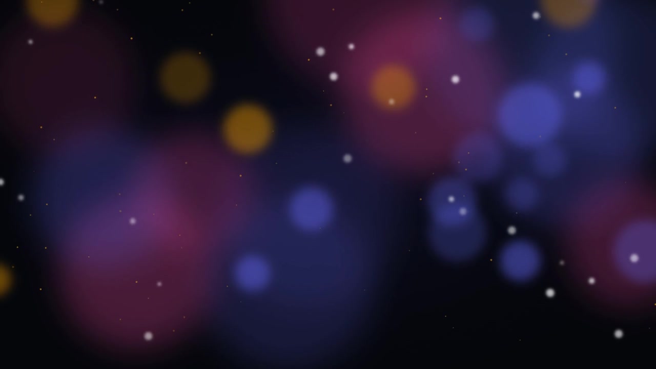 Abstract Background with Floating Bokeh Lights and Particles