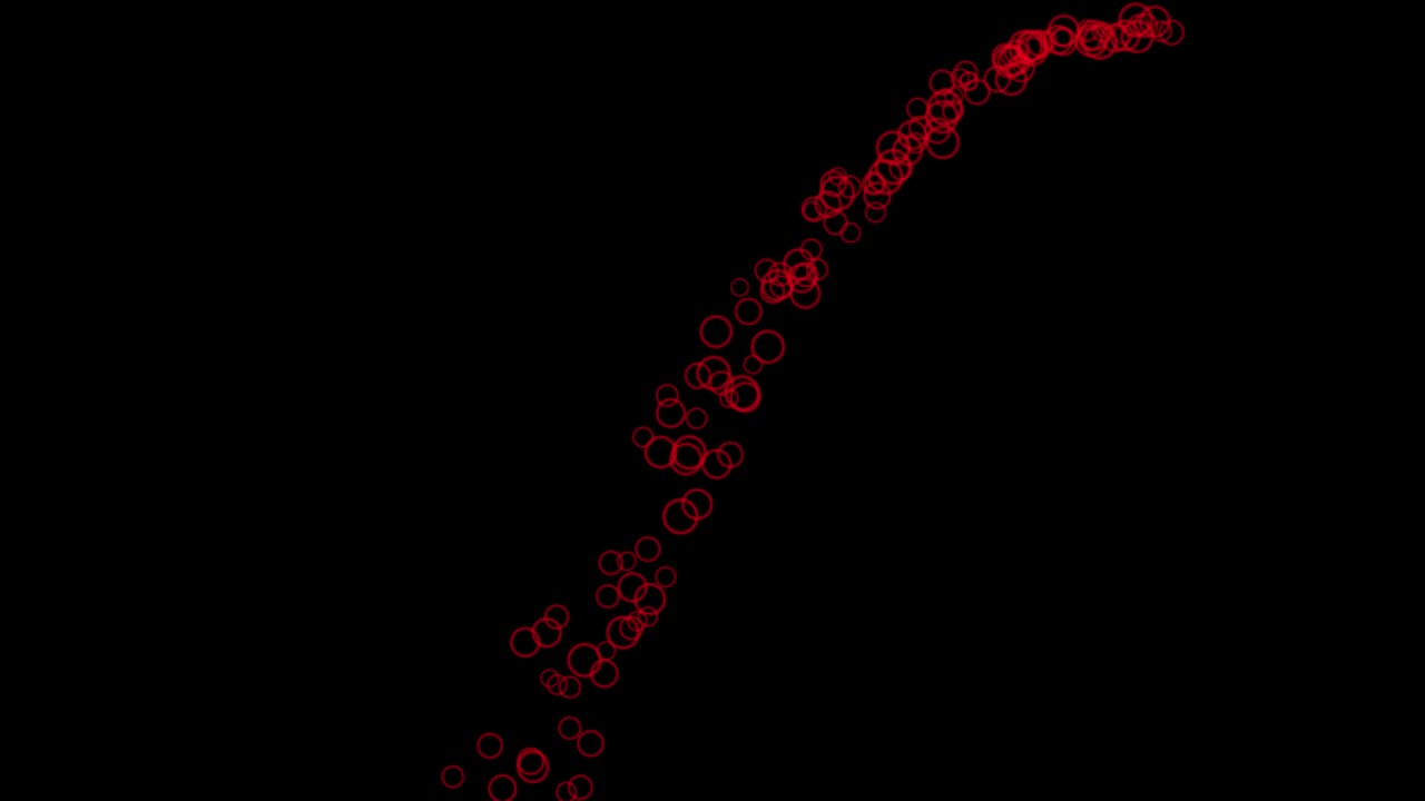반지 모양 입자 애니메이션 모션 그래픽