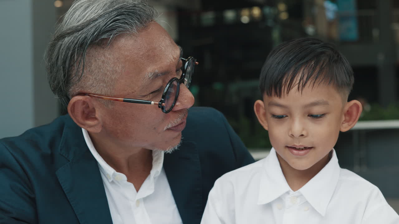 Grandfather and Grandson Bonding