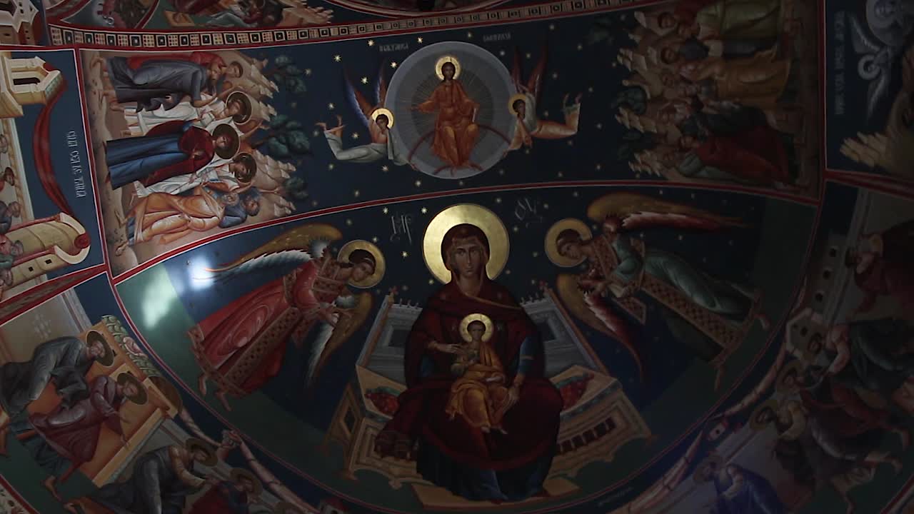 Glorious Church Ceiling Artwork Camera Spin