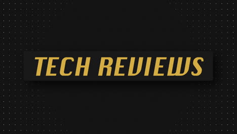 "TECH-REVIEWS"-3D-Graphic