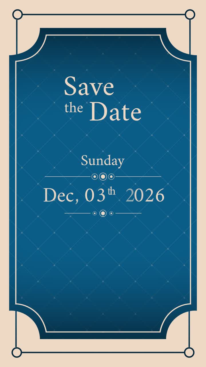 Wedding Invitation 4 - Social Media Video Template