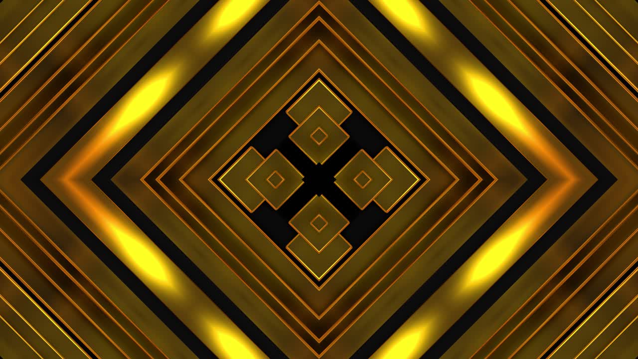 Golden Geometric Pattern