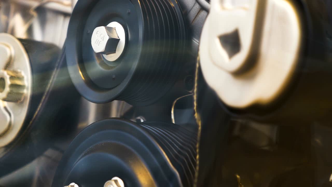 serpentine 벨트 및 스피크의 움직임