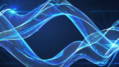 abstract blue wave design