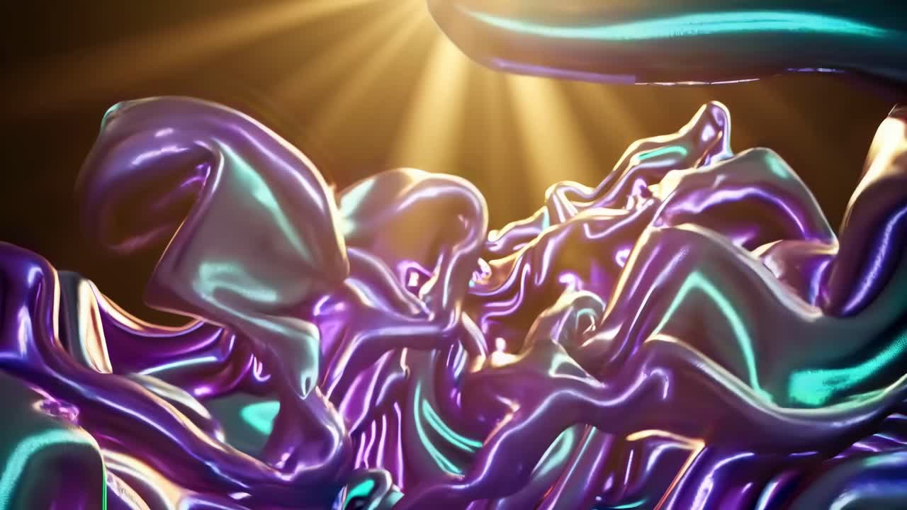 Abstract iridescent fabric textures