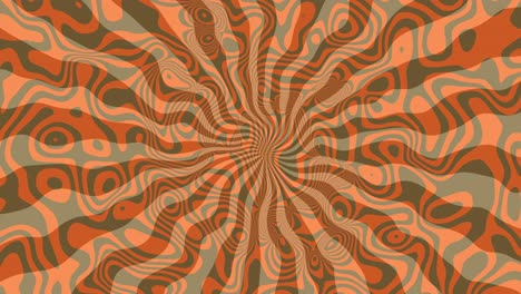 abstract hypnotic orange spirals: a retro 70s psychedelic backdrop with twirling, concentric patterns and energetic, vibrant waves