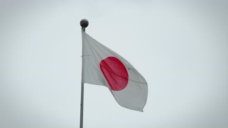 slow motion footage of the flag of japan