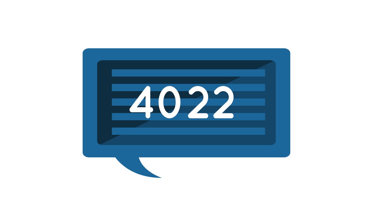 caja de chat de rayas azules con números 4k