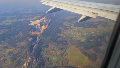 vistas de galicia desde un avion