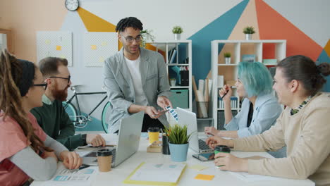 team meeting in a modern design office