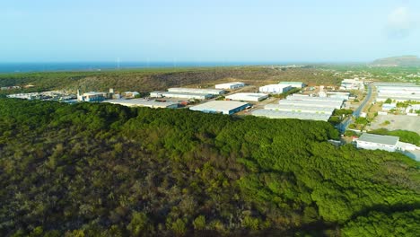 complejo de centros de almacenamiento de fábricas industriales en brievengat curaçao, establecimiento aéreo