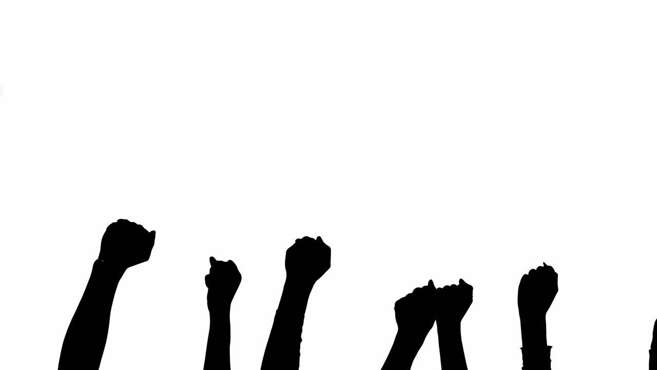 Raised Fists in Protest