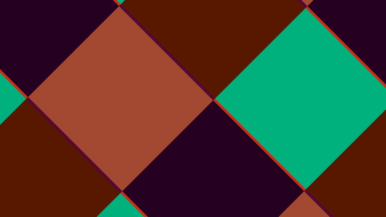 patrón gráfico de video 2d con rombos moviéndose hacia la parte inferior derecha.