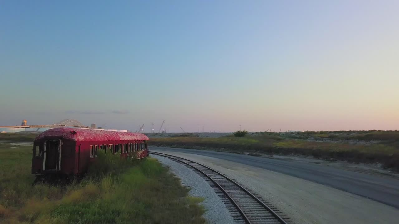 Revealing Corpus Christi Industrial Area during sunset