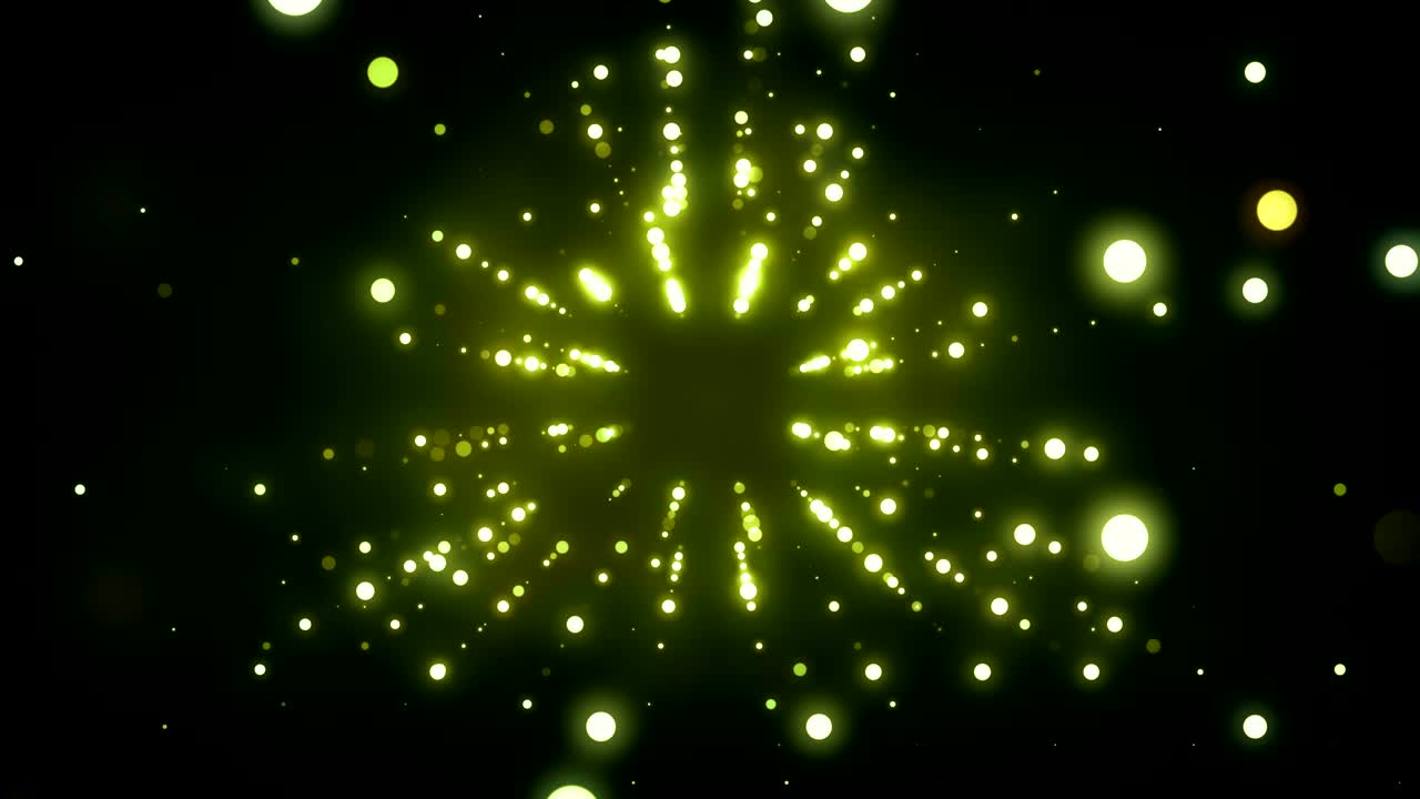 녹색 댄스 라이트 터널