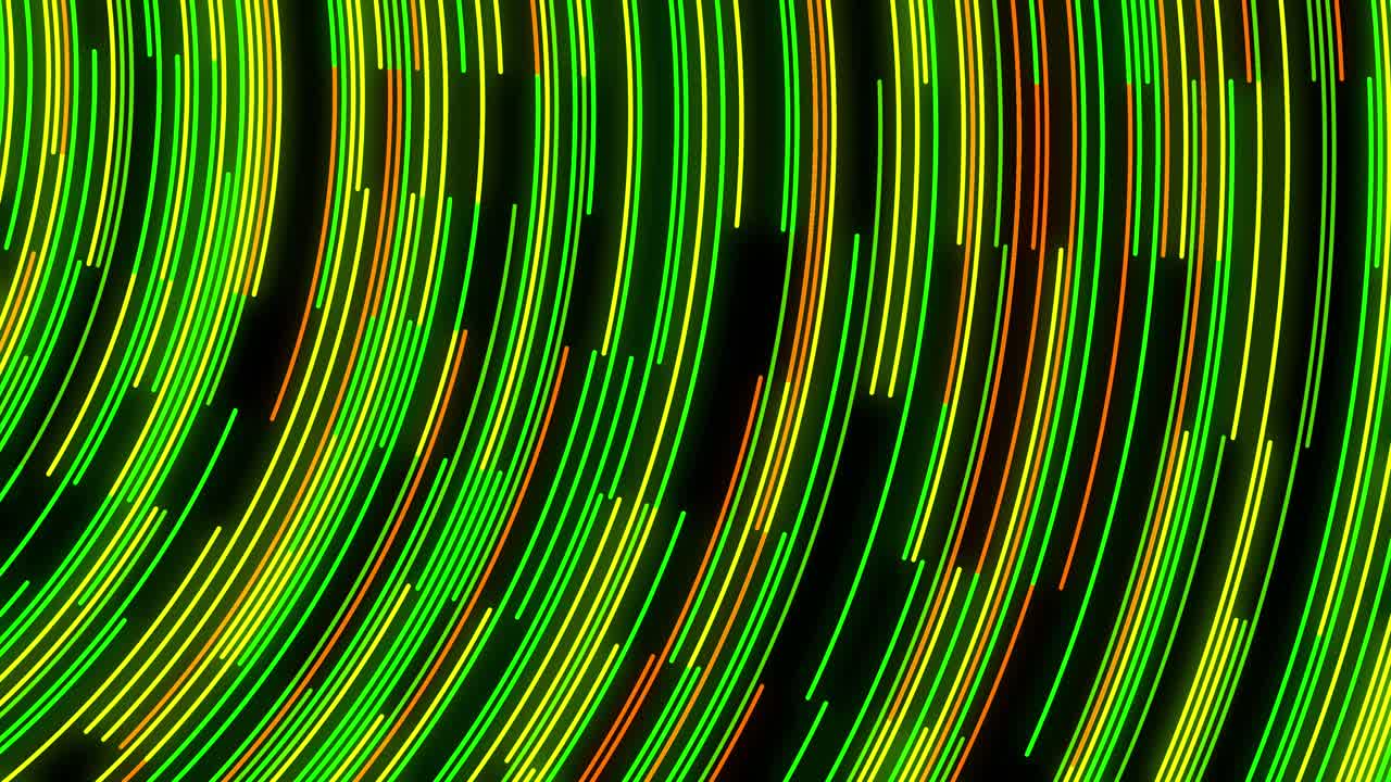 Linee al neon circolari astratte