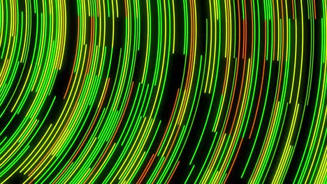 líneas de neón circulares abstractas