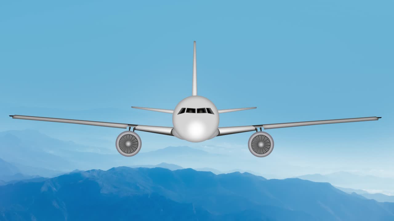 산악 지형에서의 항공기