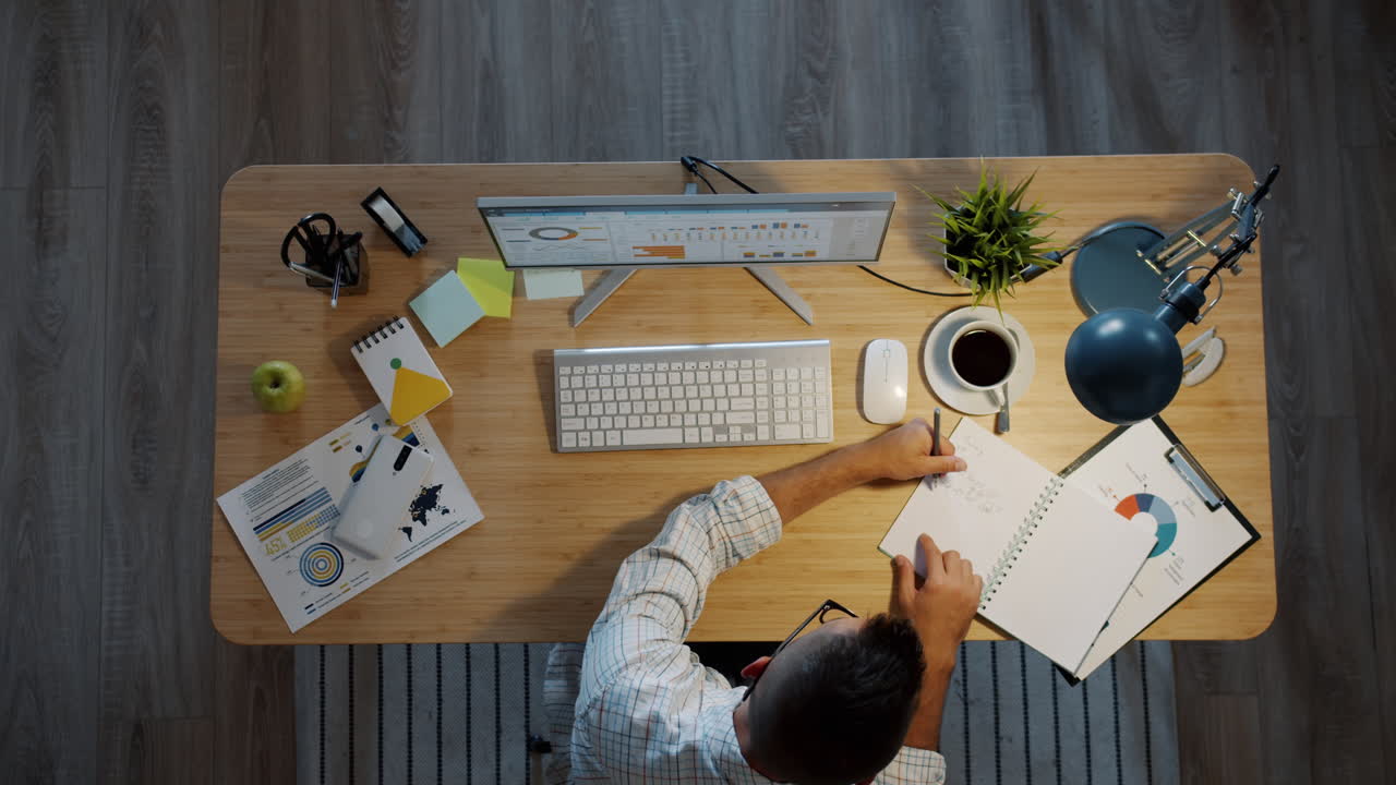 Business Professional Working at Desk