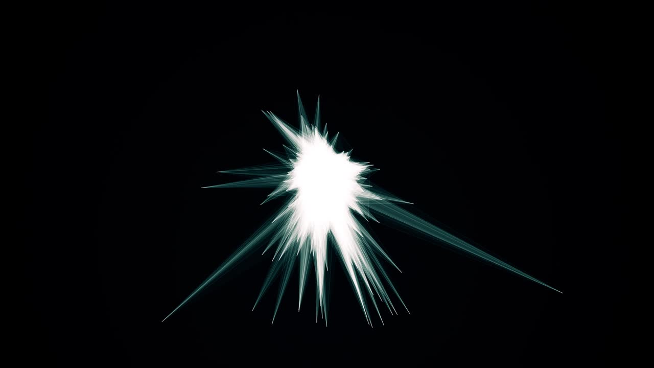 abstract geometric intro animation on black background