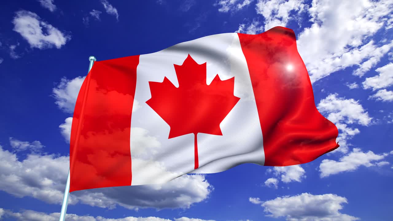 bandera de canadá (en bucle)