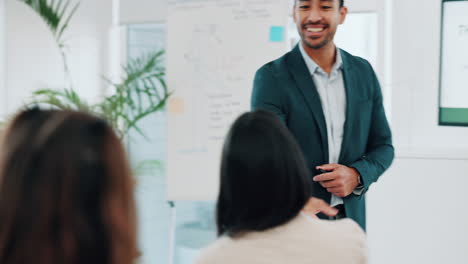 Presentation,-man-and-a-handshake-in-a-meeting