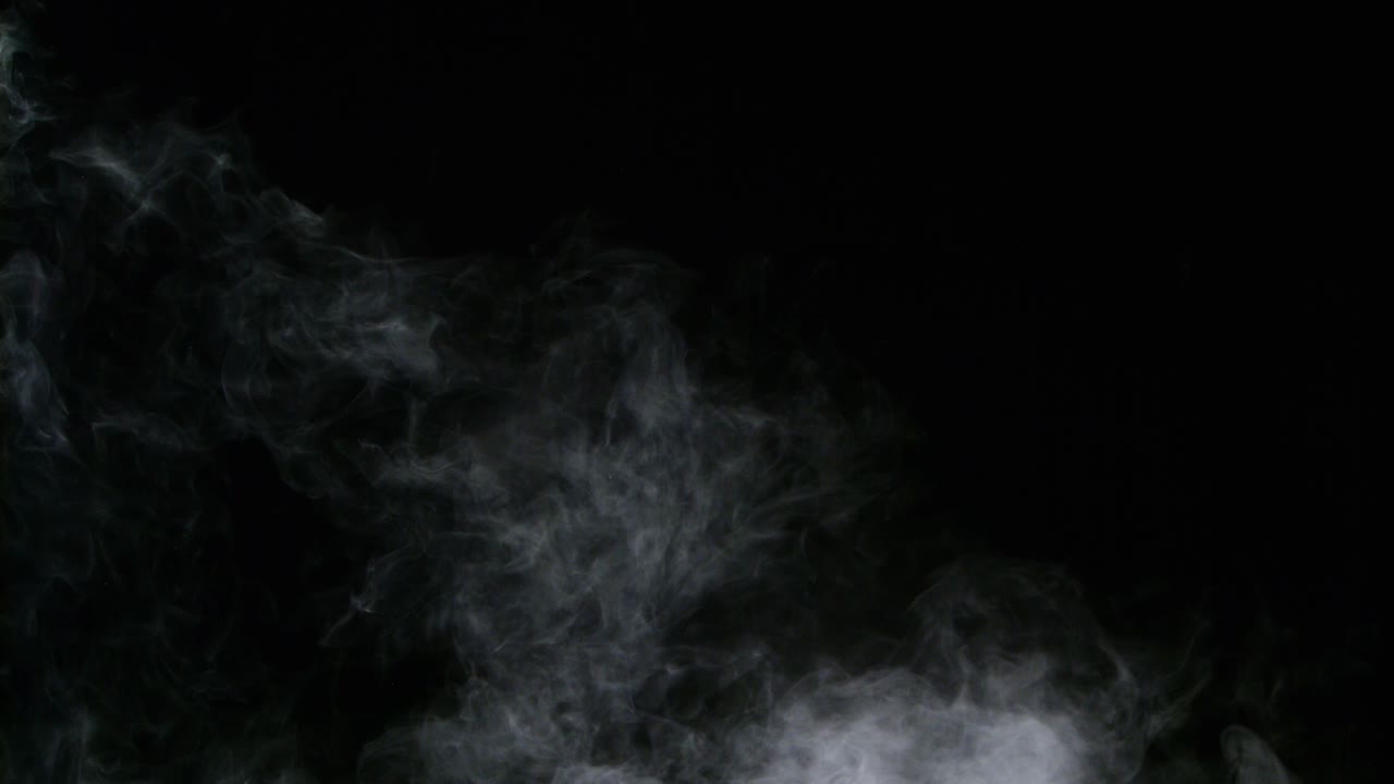 현실적인 건조 얼음 연기 구름 안개 오버레이