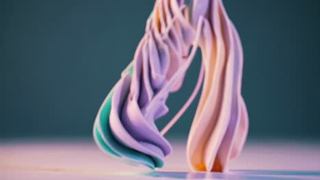 diseño abstracto de crema batida