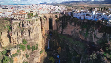 aerial view of an ancient spanish city ronda in andalucia