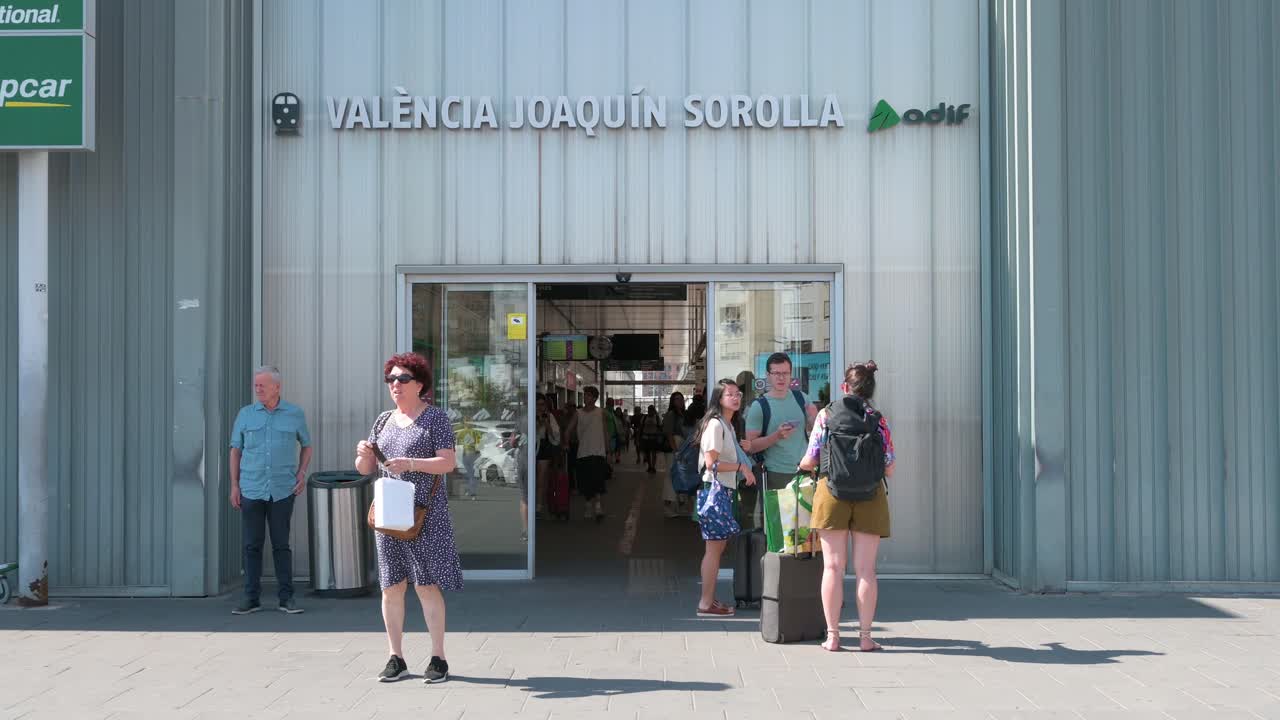 Valencia Joaquin Sorolla Train Station Entrance