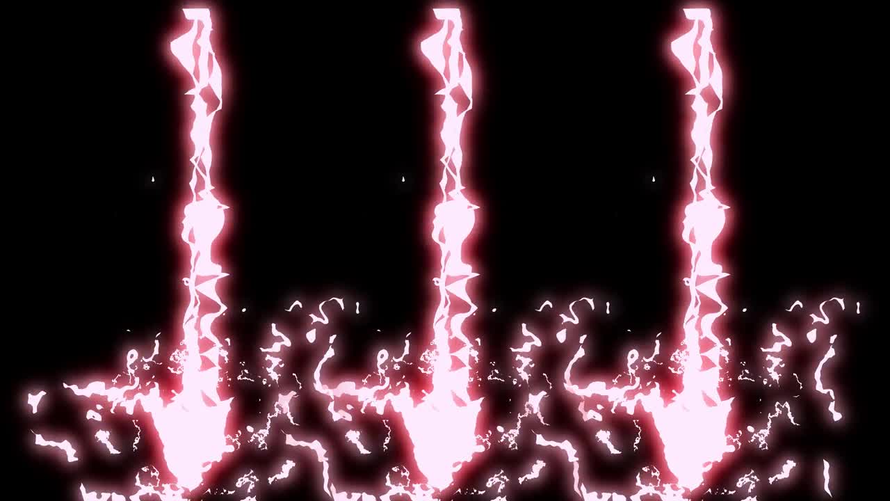 Animazione energia fulmini e tuoni grafica in movimento