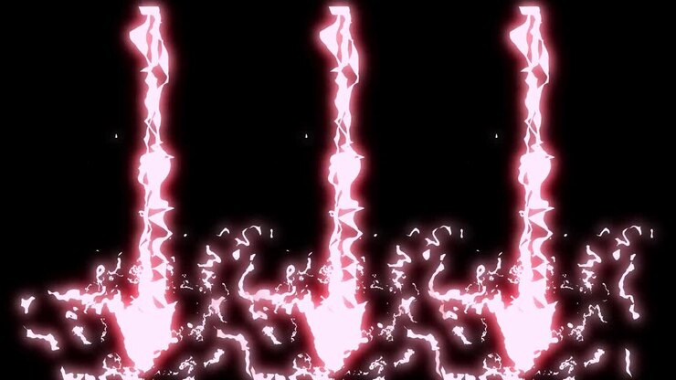 Animazione energia fulmini e tuoni grafica in movimento