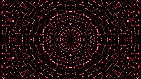 hermoso caleidoscopio abstracto que brilla, una luz radiante que regula los movimientos sutiles