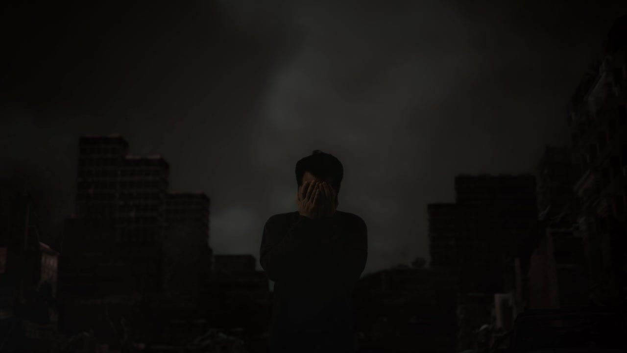 paisaje urbano desolado