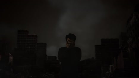 desolate cityscape