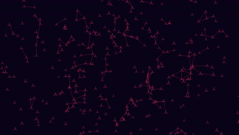 enigmatic constellation red dots on a black background