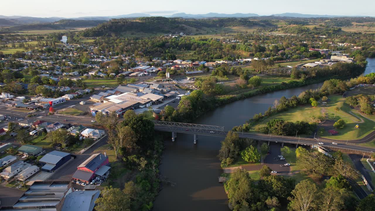 Ponte di Ballina Street sul fiume Wilsons a Lismore, Nuovo Galles del Sud, Australia