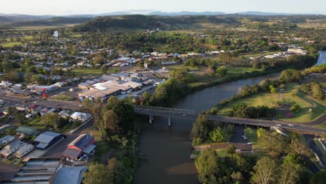 ballina street bridge across wilsons river in lismore, new south wales, australia