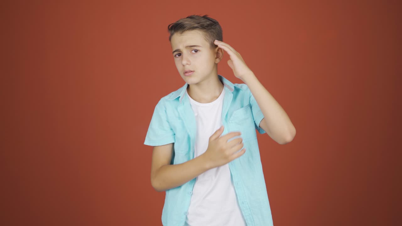 잘생긴 소년 카리스마 넘치는.