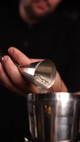 bartender making a cocktail