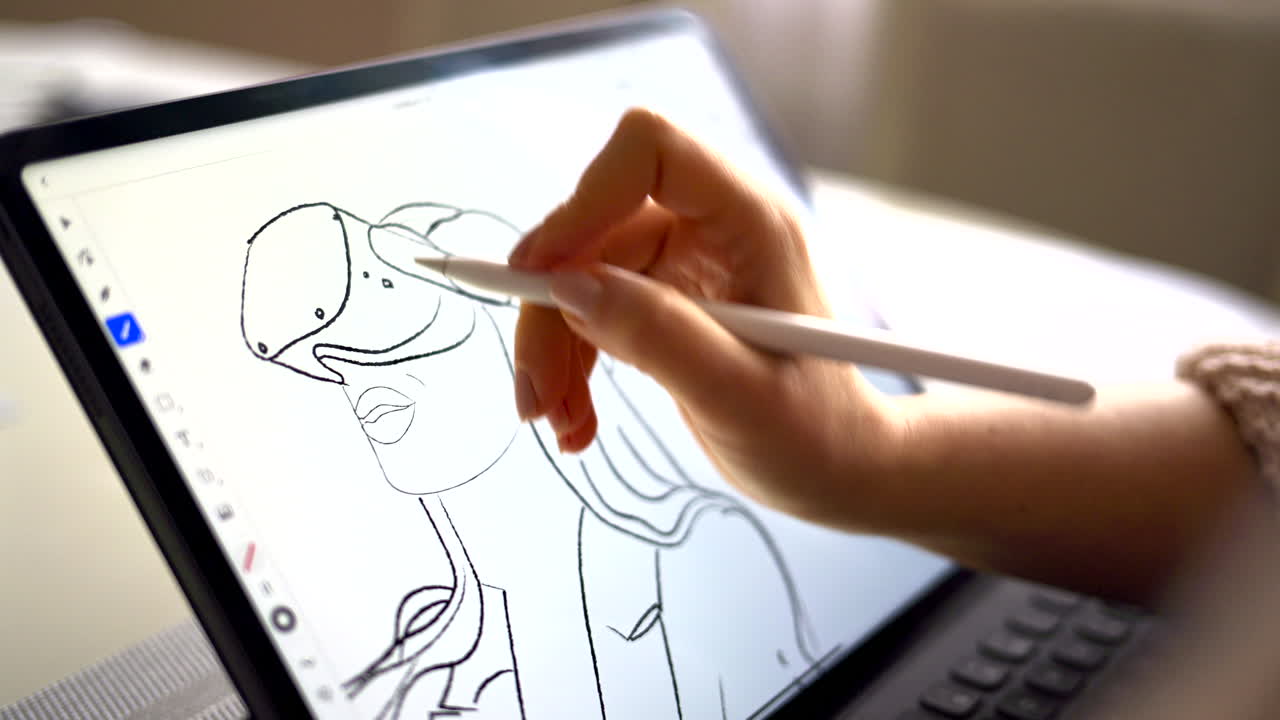 Digital Art Creation on iPad with Apple Pencil